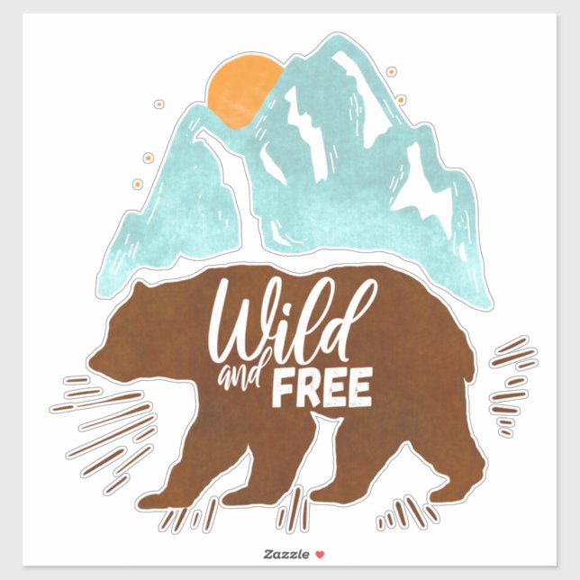 Wild and Free Wilderness Auto Decal  (Sheet)