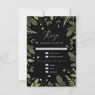 Wild and Green RSVP Card