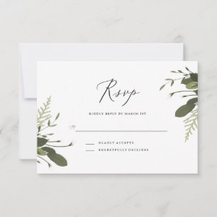 Wild and Green RSVP Card