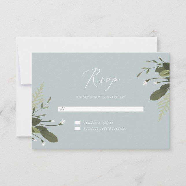 Wild and Green RSVP Card (Front)
