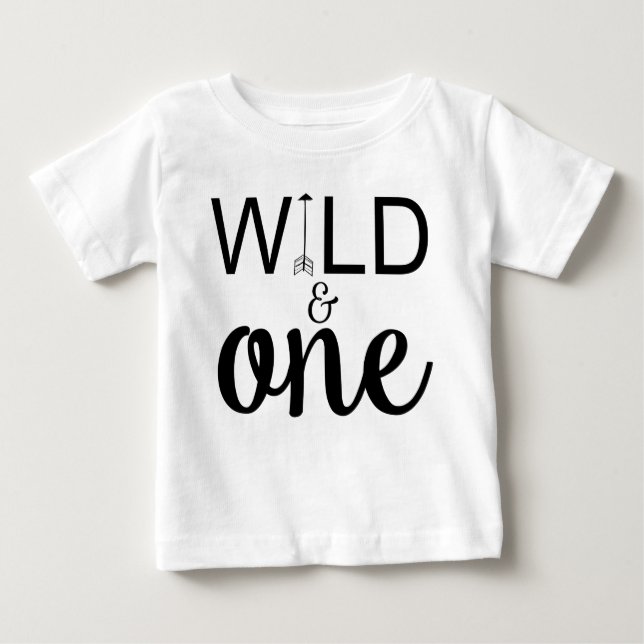 Wild and one arrow 1st birthday shirt (Front)