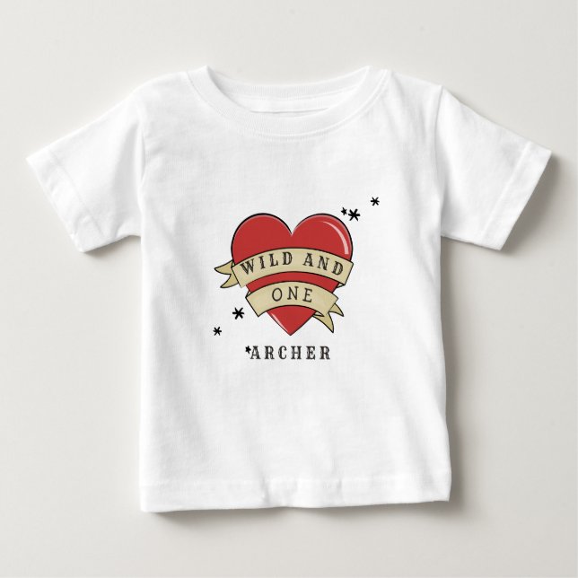 Wild and One First Birthday Baby T-Shirt (Front)