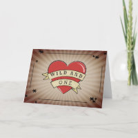 Wild and One Tattoo Heart First Birthday