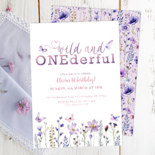 Wild and ONEderful 1st Birthday Invitation