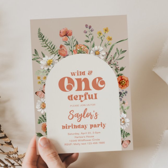 Wild and Onederful Birthday Invitation (Creator Uploaded)