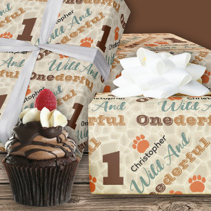 Wild And Onederful Birthday Wrapping Paper