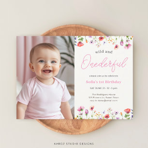 Wild And Onederful First Birthday Invitation