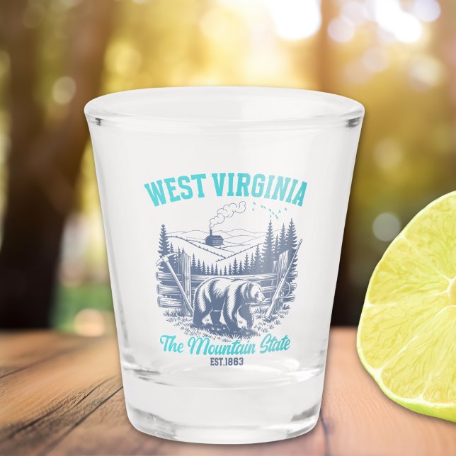 Wild and Scenic West Virginia State Pride  Shot Glass (Creator Uploaded)