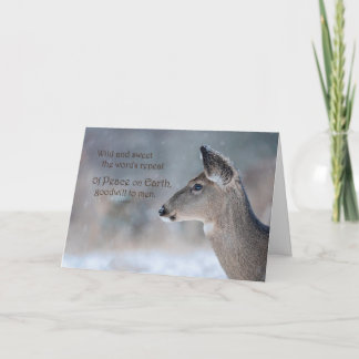 Wild and Sweet Doe Holiday Card