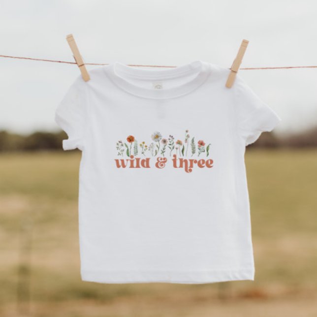 Wild and Three Wildflower Toddler T-Shirt (Creator Uploaded)