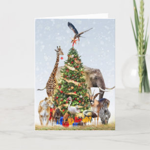 Wild and Wonderful Holiday Season Thank You Card