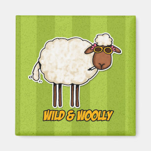 wild and woolly (smoking version) magnet