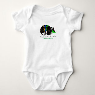 Wild animal -ARMADILLO- Brazil - Endangered animal Baby Bodysuit