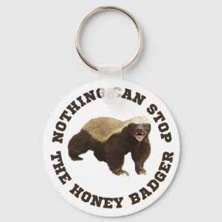 Wild Animal Honey Badger Funny Key Ring
