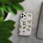 Wild Animal | Jungle Greenery Monogram iPhone 16 Pro Max Case<br><div class="desc">Elevate your iPhone 16 Pro Max with the perfect blend of exotic charm and personal flair! This stylish phone case features a vibrant and detailed pattern of wild animals, including elegant flamingos, majestic tigers, toucans, and lush jungle greenery. The soft pastel background allows the intricate illustrations to pop, while the...</div>