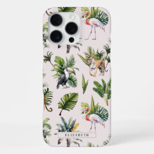 Wild Animal   Jungle Greenery Monogram iPhone 16 Pro Max Case
