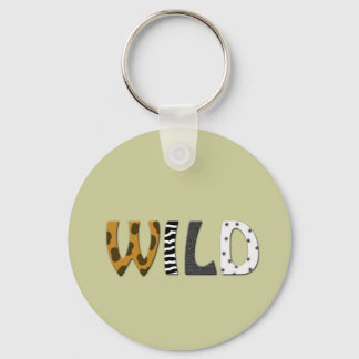 WILD animal print Key Ring