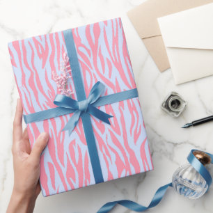Wild Animal Print Pink Safari theme Wrapping Paper