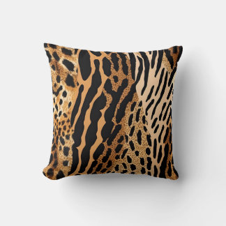 Wild Animal Spotted Asymmetric Pattern Design 1 Cushion