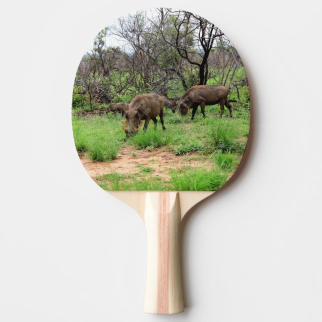 Wild Animal Warthog Animals Ping Pong Paddle (Front)