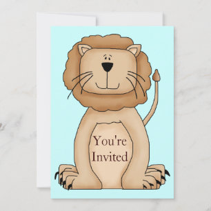 Wild Animal Zoo Birthday Party Invitation
