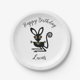 Wild animals -  BILBY -  Aussie wildlife - Party Paper Plate