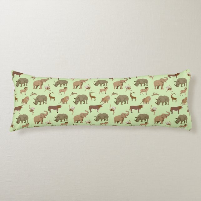 Wild animals body cushion (Front)