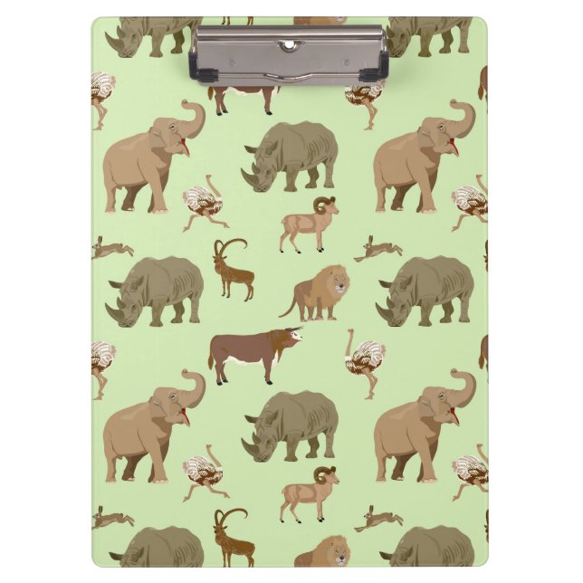 Wild animals clipboard (Front)