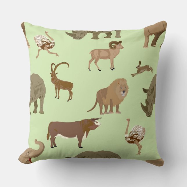Wild animals cushion (Front)
