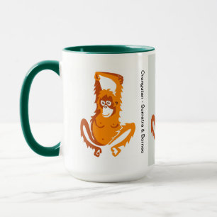 Wild animals - Cute ORANGUTAN - Nature - Mug