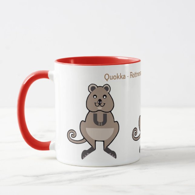 Wild animals - Cute  QUOKKA - Nature- Wildlife Mug (Left)