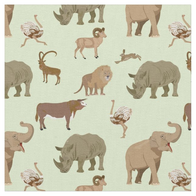 Wild animals fabric (Close Up)