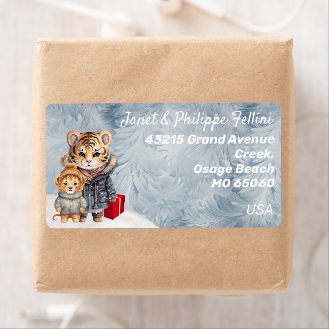 Wild animals frosty Winter gift festive custom (Insitu)