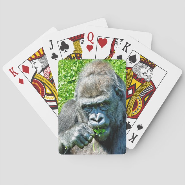 WILD ANIMALS - GORILLAS PLAYING CARDS (Back)