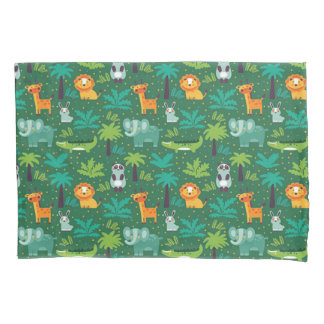 Wild Animals In Jungle Pillowcase