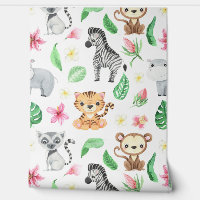 Wild Animals Jungle Theme Nursery Kids