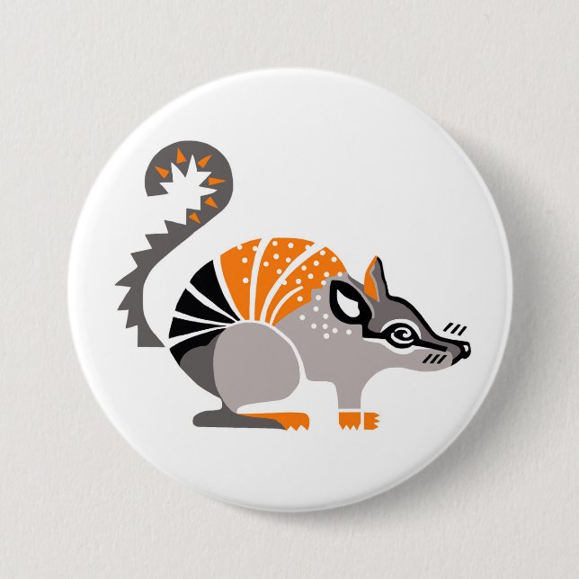 Wild animals - NUMBAT -Marsupial - Wildlife 7.5 Cm Round Badge (Front)
