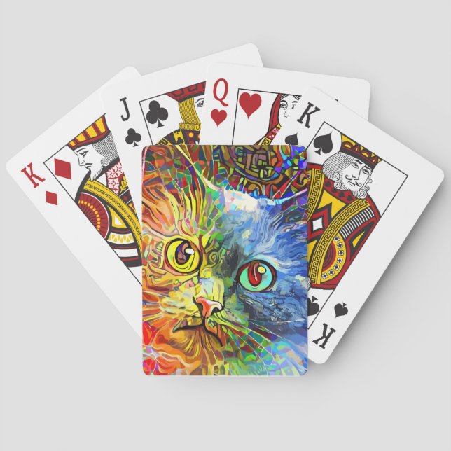 wild animals playing cards (Back)