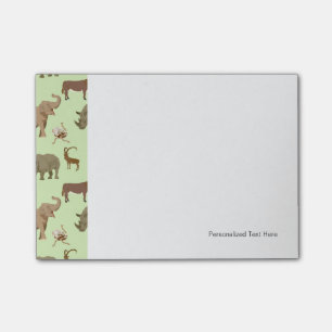 Wild animals post-it notes