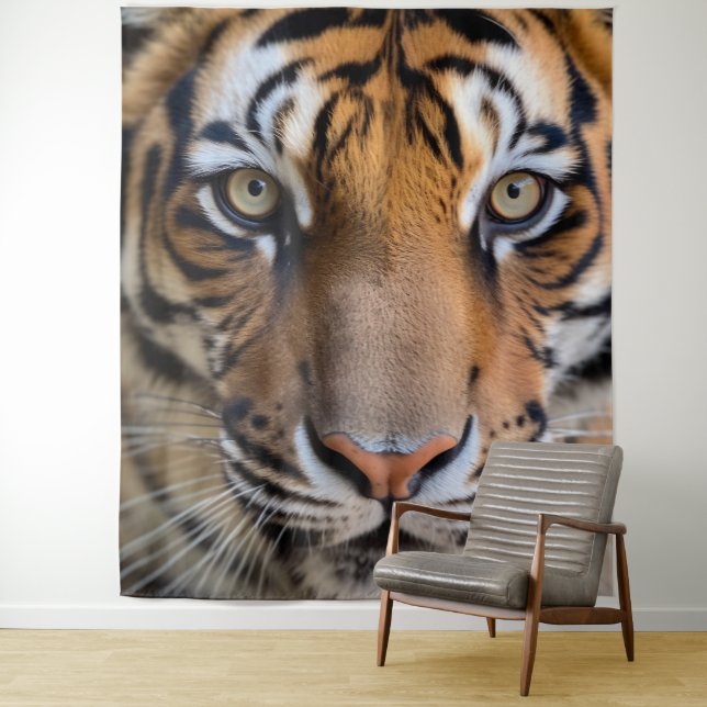 Wild Animals - Tiger Backdrop wall art Tapestry (In Situ)