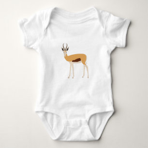 Wild Antelope Animal Illustration  Baby Bodysuit