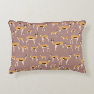 Wild Antelope Animal Pattern Decorative Cushion