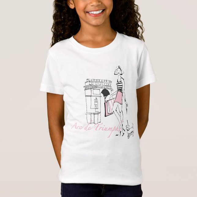 Wild Apple | Arc De Triomphe - Girly Sketch T-Shirt (Front)