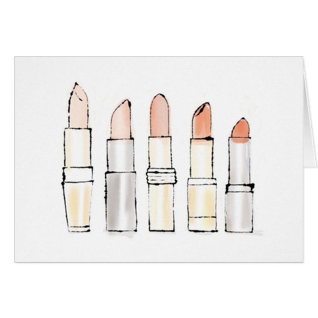 Wild Apple | Colourful Modern Lipstick Sketch (Front Horizontal)