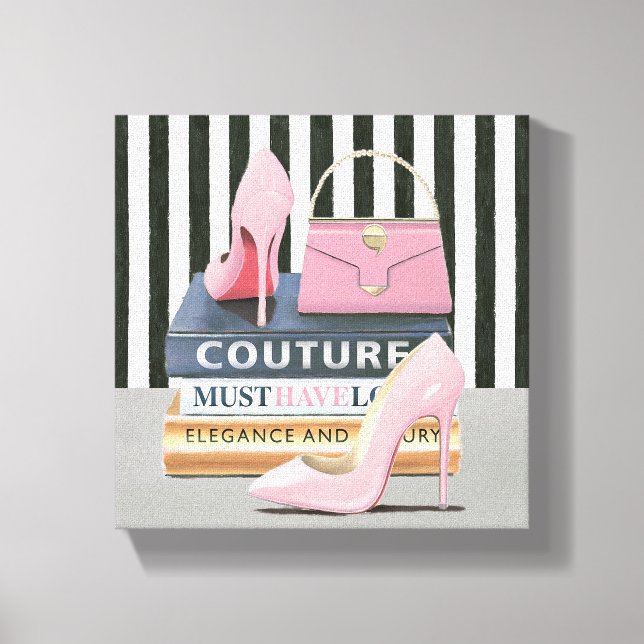 Wild Apple | Couture Stripes - Shoes & Bag Canvas Print (Front)