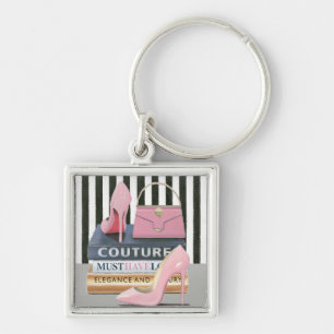 Wild Apple Couture Stripes - Shoes & Bag Key Ring