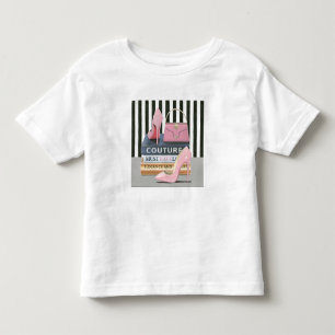 Wild Apple Couture Stripes - Shoes & Bag Toddler T-Shirt