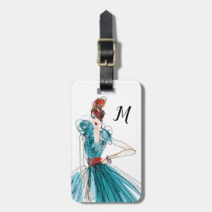 Wild Apple   Haute Couture Fashion Sketch Luggage Tag
