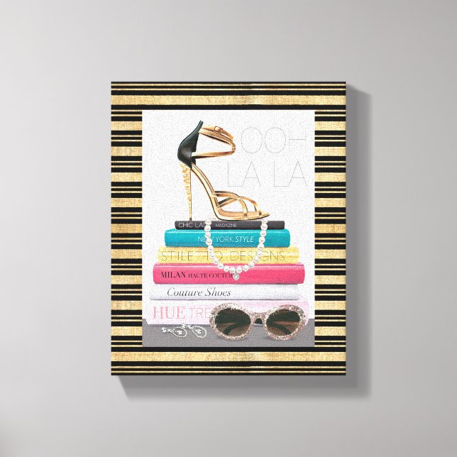 Wild Apple | Ooh La La - Glamourous Stiletto Canvas Print (Front)