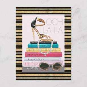 Wild Apple   Ooh La La - Glamourous Stiletto Postcard